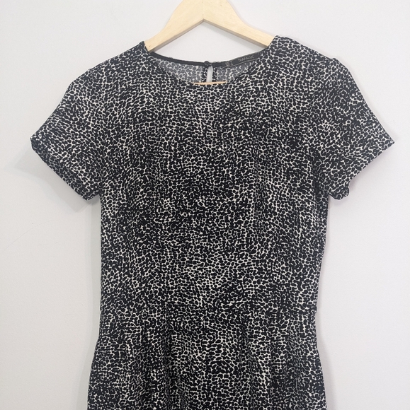 Zara Animal Print Pattern Short Sleeve Loose Fit Round Neck Romper | Small - Picture 2 of 9